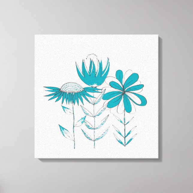 Blume Leinwanddruck (Vorderseite)