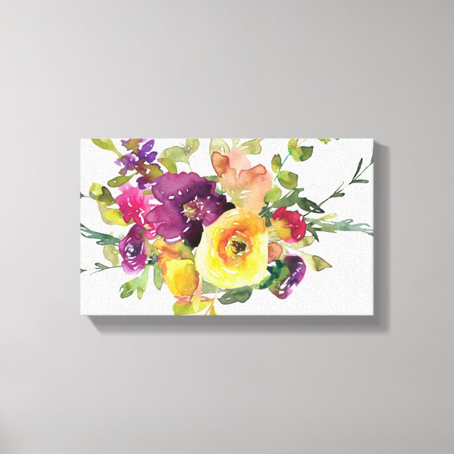 Blume Leinwanddruck (Vorderseite)