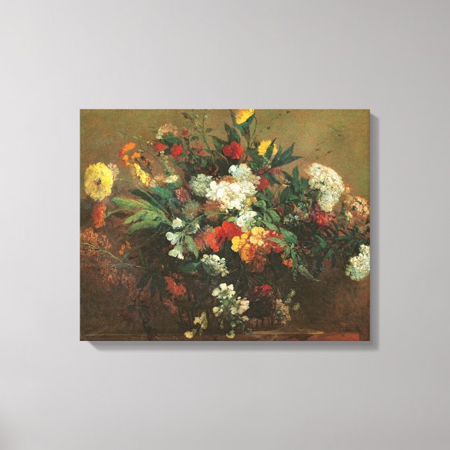 Blume Leinwanddruck (Vorderseite)