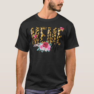Blume Leopard Print Meme Life Mother Day Women T-Shirt
