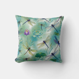 Blume Libellen Kissen