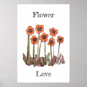 Blume Liebe Kunst Poster