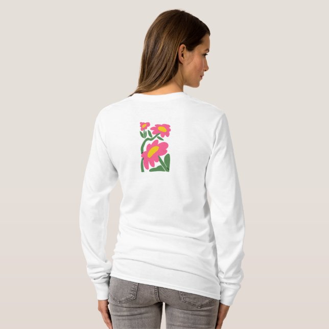 Blume Liebe T-Shirt (Schwarz voll)