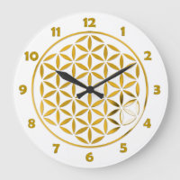 BLUME LIFE - Briefmarke - Gold + Uhrenzahl