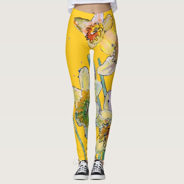 Blume Lilac Floral Leggings (Vorderseite)