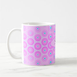 Blume Lilac, Sky Blue und Pink Kaffeetasse