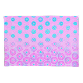 Blume Lilac, Sky Blue und Pink Kissenbezug