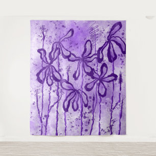 Blume Lilac Sky Wandteppich