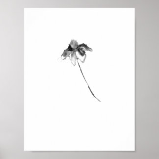 Blume Lithographie Poster