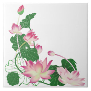 Blume Lotus Arning Keramik Tile Fliese