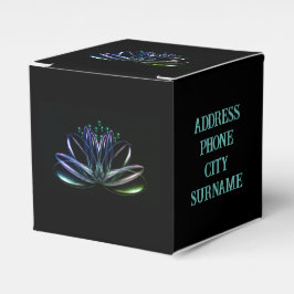 Blume Lotus, Hintergrund, Personalisiert Geschenkschachtel