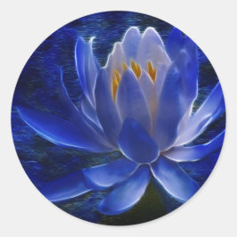 Blume Lotus und ihre Bedeutung Runder Aufkleber