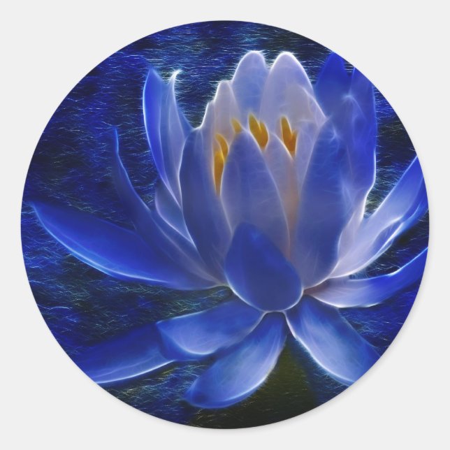 Blume Lotus und ihre Bedeutung Runder Aufkleber (Vorderseite)
