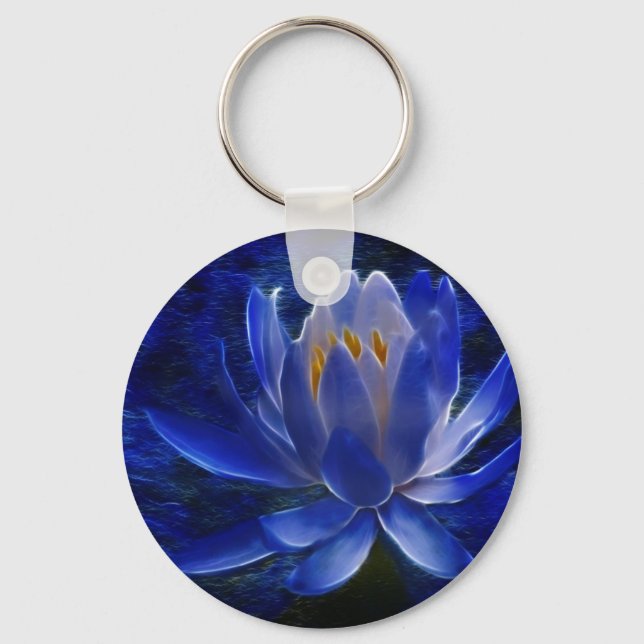 Blume Lotus und ihre Bedeutung Schlüsselanhänger (Vorderseite)