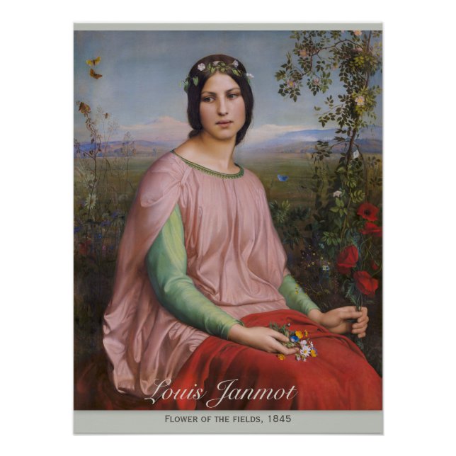 Blume Louis Janmot der Felder CC0914 perfekt Poster (Vorderseite)