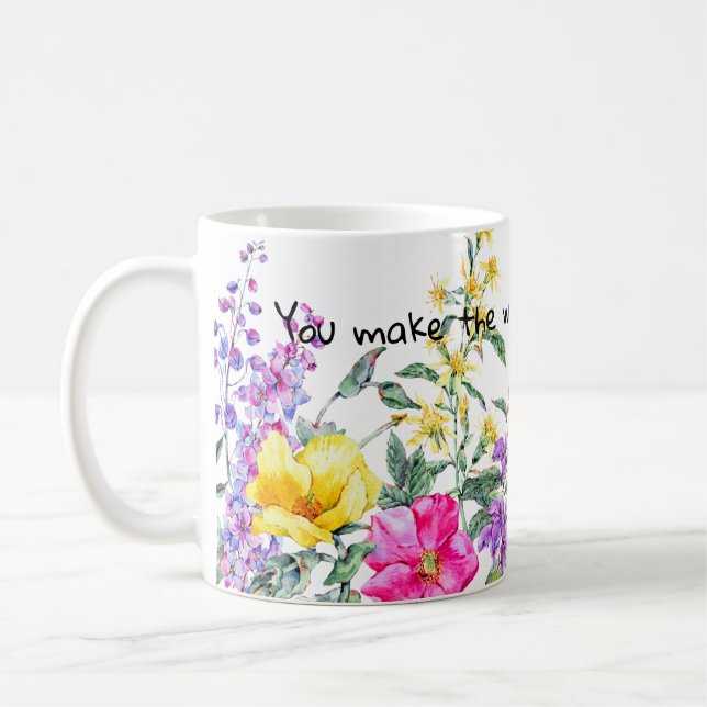 Blume Lover Coffee Drink, helles Wasser Kaffeetasse (Links)