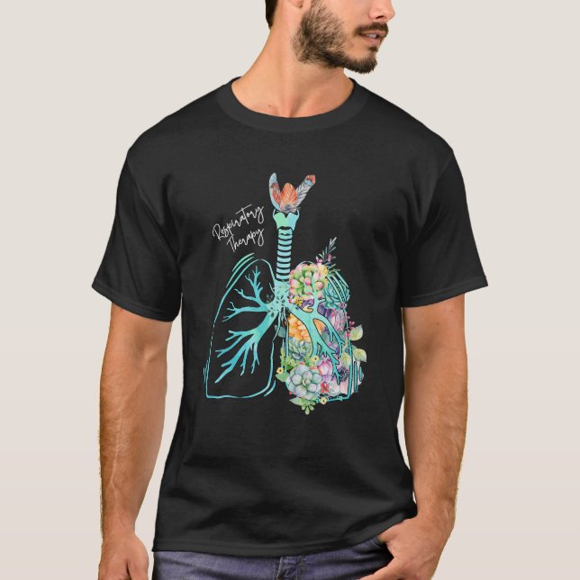Blume Lung Respiratorischer Therapeut RT Respirato T-Shirt (Vorderseite)