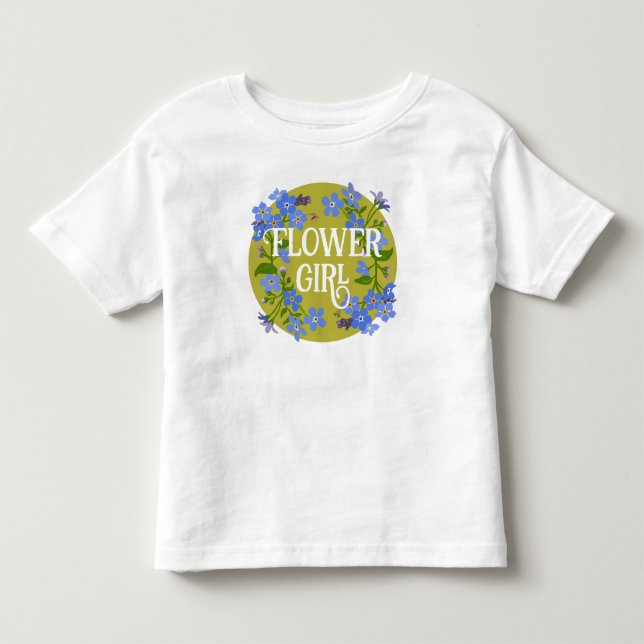 Blume Mädchen Kleinkind Hochzeit Blumen Vergessen  T-shirt (Vorderseite)