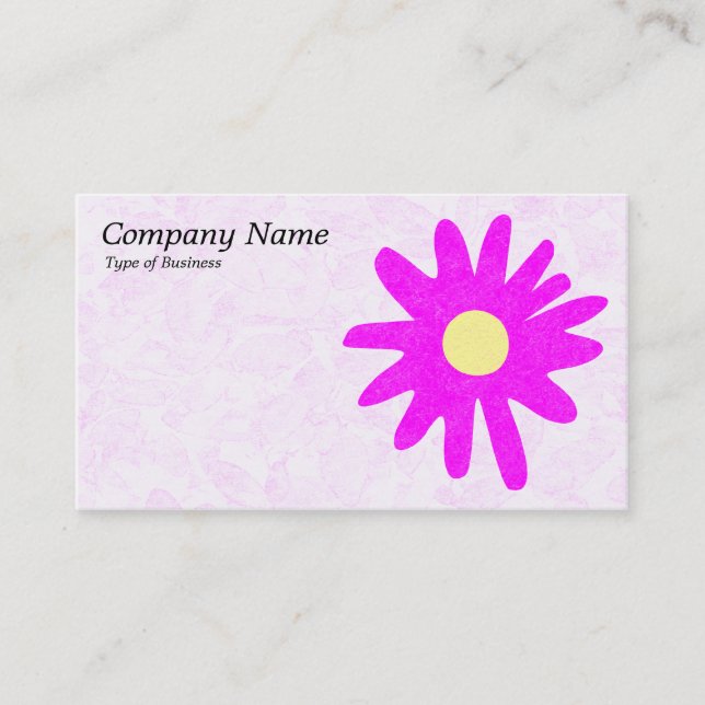 Blume - Magenta Visitenkarte (Vorderseite)