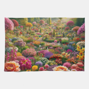 Blume Magic - ein Farbparadies Geschirrtuch