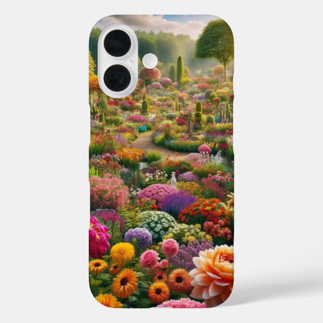 Blume Magic - ein Farbparadies iPhone 16 Hülle (Rückseite)