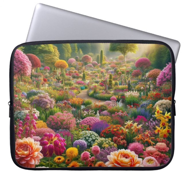 Blume Magic - ein Farbparadies Laptopschutzhülle (Vorderseite)