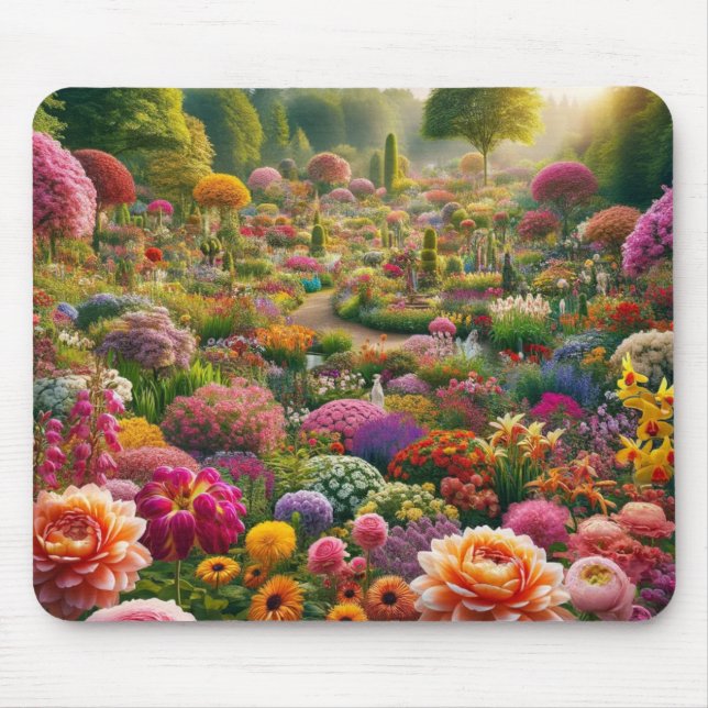 Blume Magic - ein Farbparadies Mousepad (Vorne)