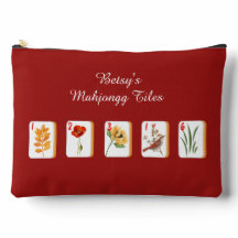 Blume Mahjong Tiles Zubehörtasche