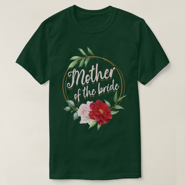 Blume Mama Bride Mutter Junggeselinnen-Abschied Ma T-Shirt (Design vorne)