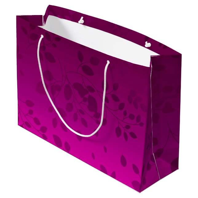 Blume Mandala 7 Große Geschenktüte (Rückseite Schrägansicht)