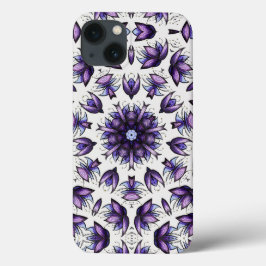 Blume Mandala Abstrakt Kaleidoskopischer Musterfal Case-Mate iPhone Hülle