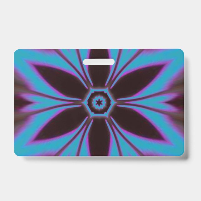 Blume Mandala Design Ausweis (Vorderseite)