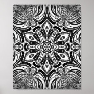 Blume Mandala Design Poster