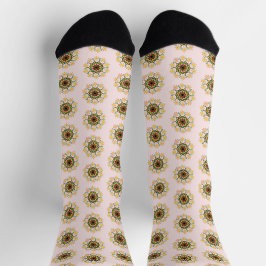 BLUME MANDALA DESIGN SOCKEN