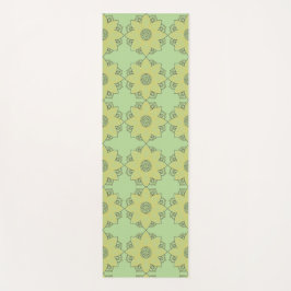Blume Mandala Green & Yellow Yogamatte