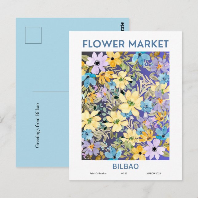 Blume Market Cities of the World Bilbao Postkarte (Vorne/Hinten)