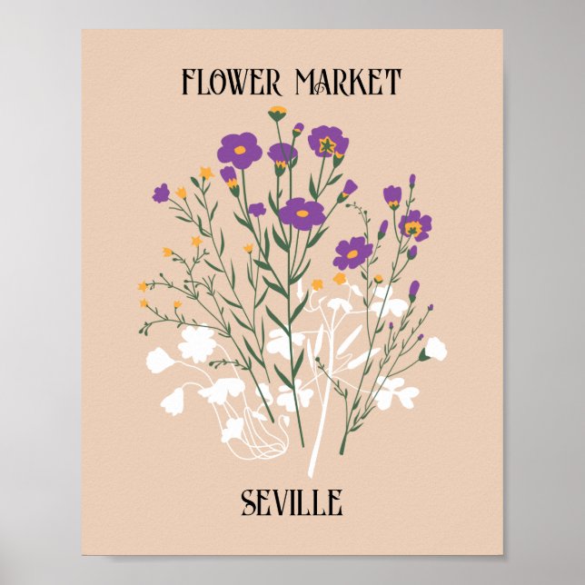 Blume Market Editable Sevilla Poster (Vorne)