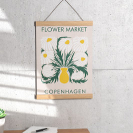 Blume Markt Abstrakt Retro Daisy Poster