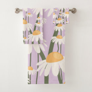Blume Markt Amsterdam Abstrakt Retro Daisies Badhandtuch Set