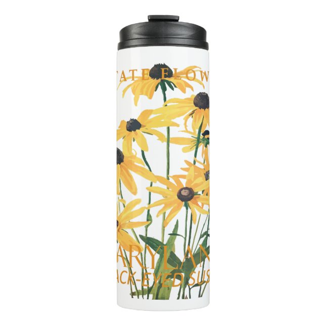 Blume Maryland Territory Rudbeckia hirta Thermosbecher (Vorderseite)