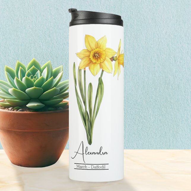 Blume März trockenes Thermal Tumbler Thermosbecher (Von Creator hochgeladen)