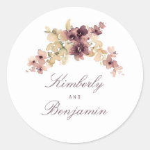 Blume Mauve und Gold Hochzeit