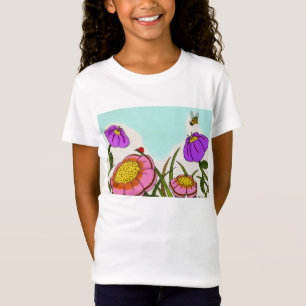 Blume Meadow Girls Baby Doll T - Shirt