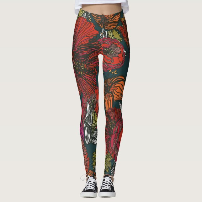 Blume Medley Leggings (Vorderseite)