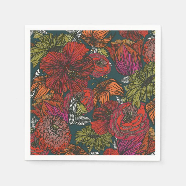 Blume Medley Serviette (Vorderseite)