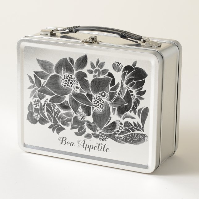 Blume Metall Brotdose (Vorderseite)