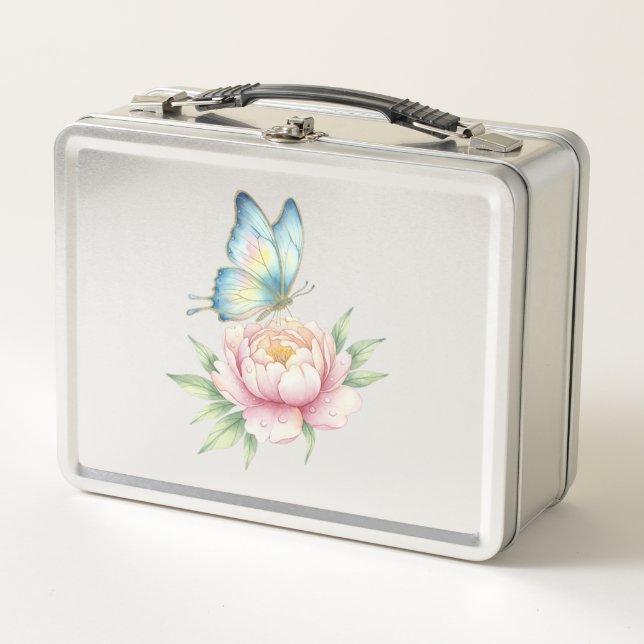 Blume Metall Brotdose (Vorderseite)