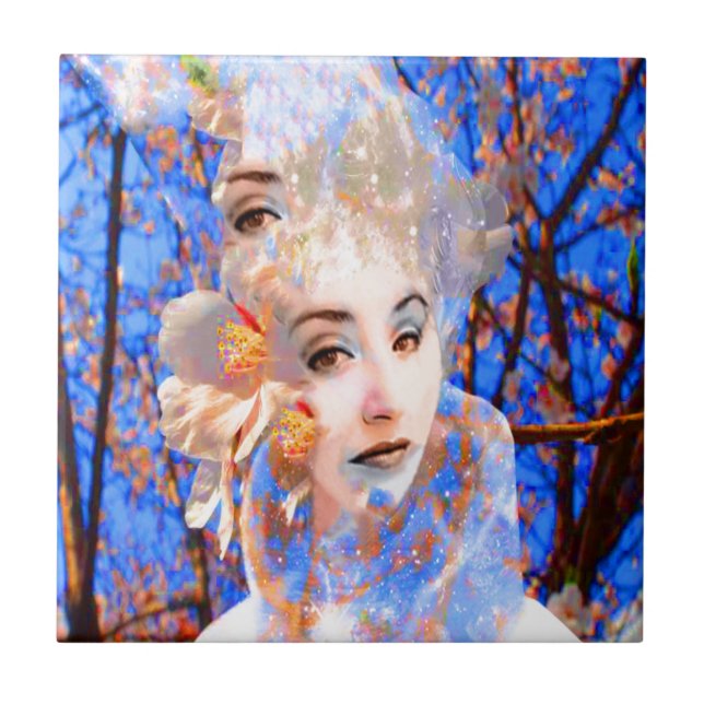 Blume Metamorphose Fliese (Vorderseite)