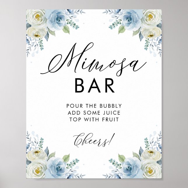 Blume Mimosa Bar Poster (Vorne)
