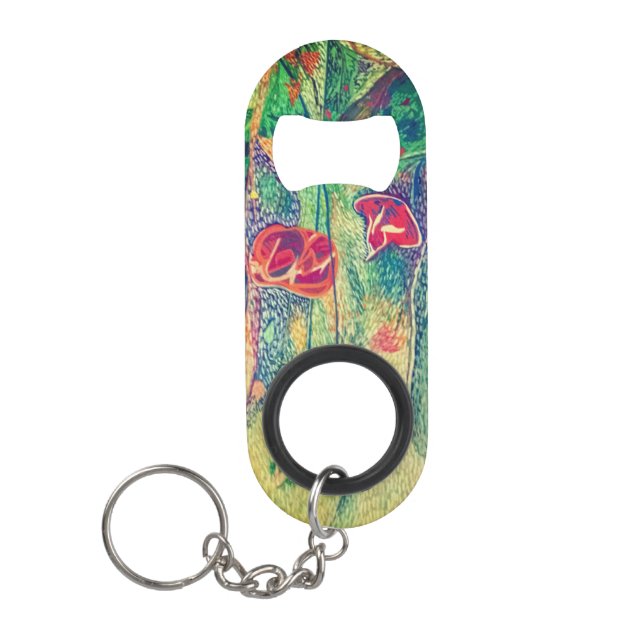 Blume Mini Flaschenöffner (Vorderseite)